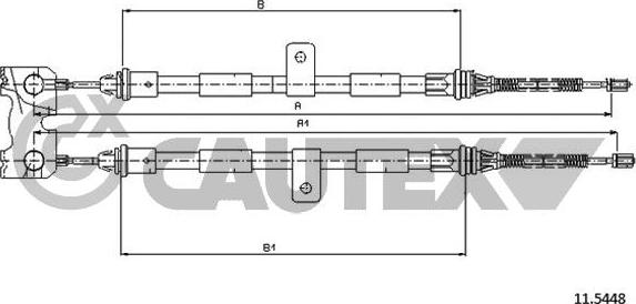 Cautex 761411 - Трос, гальмівна система autozip.com.ua