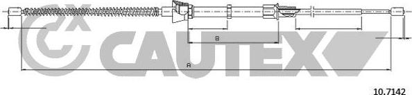 Cautex 763060 - Трос, гальмівна система autozip.com.ua