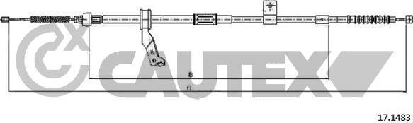 Cautex 762838 - Трос, гальмівна система autozip.com.ua