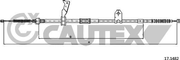 Cautex 762837 - Трос, гальмівна система autozip.com.ua