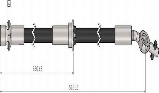 CAVO C900 443A - Гальмівний шланг autozip.com.ua