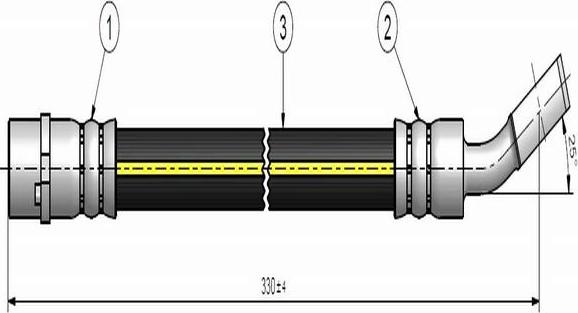 CAVO C900 536A - Гальмівний шланг autozip.com.ua