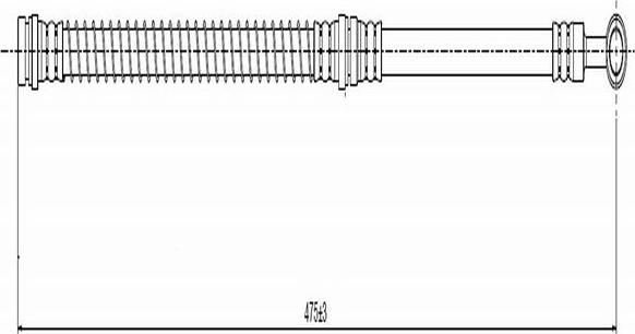 CAVO C900 134A - Гальмівний шланг autozip.com.ua