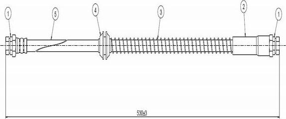 CAVO C900 127A - Гальмівний шланг autozip.com.ua