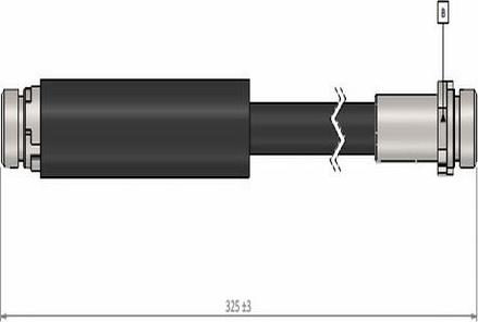 CAVO C900 821A - Гальмівний шланг autozip.com.ua