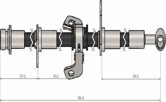 CAVO C900 762A - Гальмівний шланг autozip.com.ua