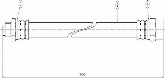 CAVO C800 461A - Гальмівний шланг autozip.com.ua