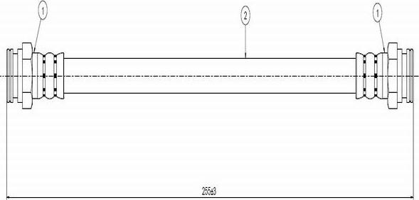 CAVO C800 407A - Гальмівний шланг autozip.com.ua