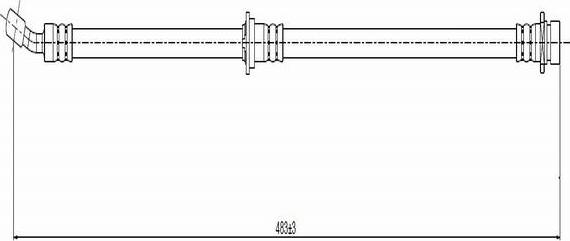 CAVO C800 695A - Гальмівний шланг autozip.com.ua