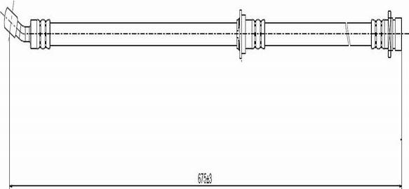 CAVO C800 689A - Гальмівний шланг autozip.com.ua