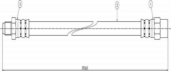 CAVO C800 099A - Гальмівний шланг autozip.com.ua