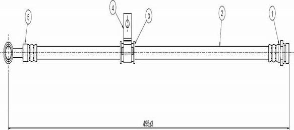 CAVO C800 132A - Гальмівний шланг autozip.com.ua