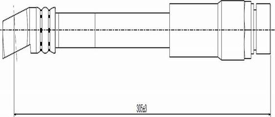 CAVO C800 323A - Гальмівний шланг autozip.com.ua