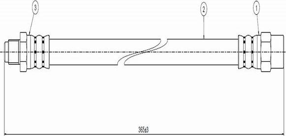 CAVO C800 243A - Гальмівний шланг autozip.com.ua