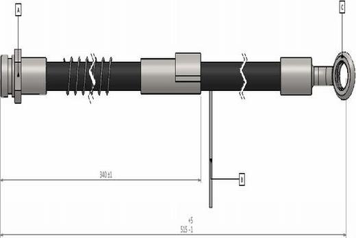 CAVO C800 700A - Гальмівний шланг autozip.com.ua