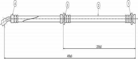 CAVO C800 707A - Гальмівний шланг autozip.com.ua