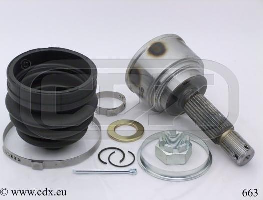 CDX 663 - Шарнірний комплект, ШРУС, приводний вал autozip.com.ua