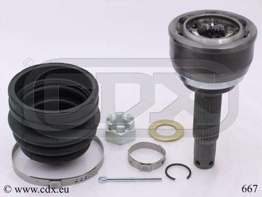 CDX 667 - Шарнірний комплект, ШРУС, приводний вал autozip.com.ua
