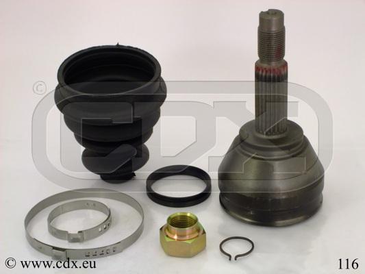 CDX 116 - Шарнірний комплект, ШРУС, приводний вал autozip.com.ua