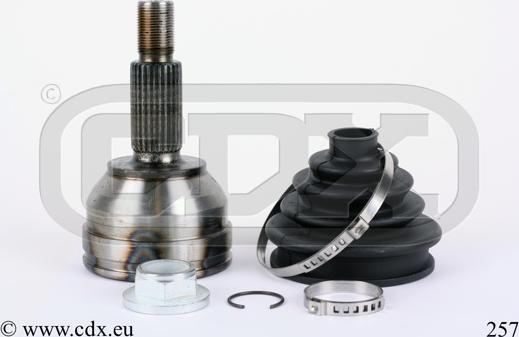 CDX 257 - Шарнірний комплект, ШРУС, приводний вал autozip.com.ua