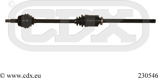 CDX 230546 - Приводний вал autozip.com.ua