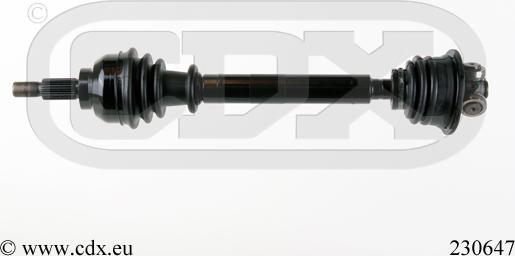 CDX 230647 - Приводний вал autozip.com.ua
