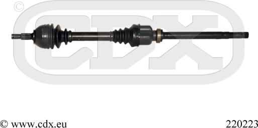 CDX 220223 - Приводний вал autozip.com.ua