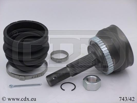 CDX 743/42 - Шарнірний комплект, ШРУС, приводний вал autozip.com.ua
