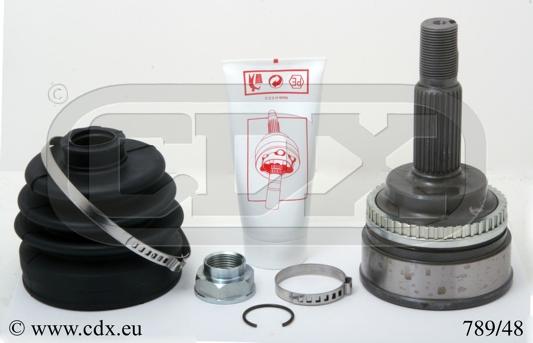 CDX 789/48 - Шарнірний комплект, ШРУС, приводний вал autozip.com.ua
