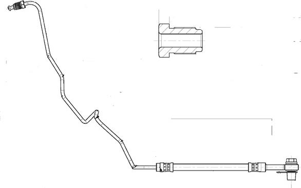 CEF 514512 - Гальмівний шланг autozip.com.ua