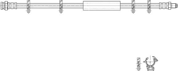 CEF 516965 - Гальмівний шланг autozip.com.ua