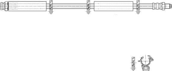 CEF 516960 - Гальмівний шланг autozip.com.ua