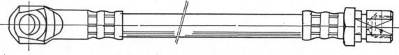 CEF 516904 - Гальмівний шланг autozip.com.ua