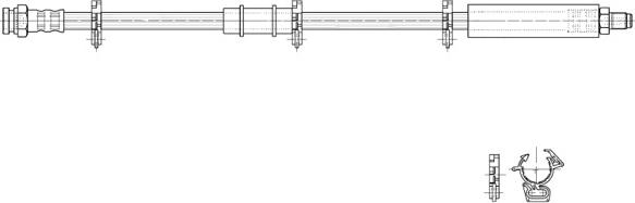 CEF 516975 - Гальмівний шланг autozip.com.ua