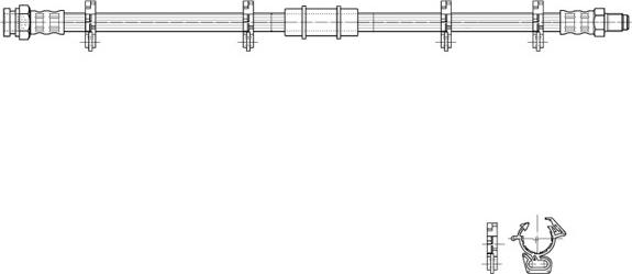 CEF 516978 - Гальмівний шланг autozip.com.ua