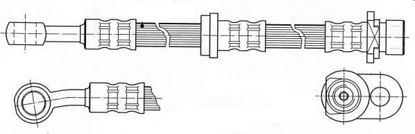 CEF 511954 - Гальмівний шланг autozip.com.ua