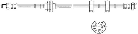 CEF 511665 - Гальмівний шланг autozip.com.ua