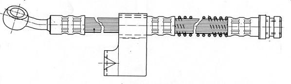 CEF 511880 - Гальмівний шланг autozip.com.ua