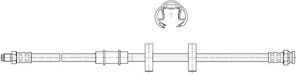 CEF 511394 - Гальмівний шланг autozip.com.ua