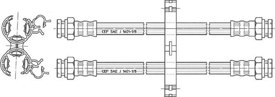 CEF 511721 - Гальмівний шланг autozip.com.ua