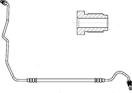 CEF 518318 - Гальмівний шланг autozip.com.ua