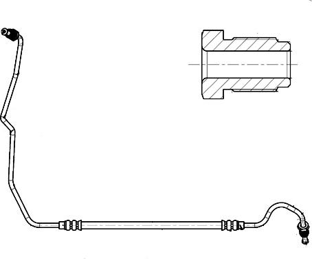 CEF 518317 - Гальмівний шланг autozip.com.ua