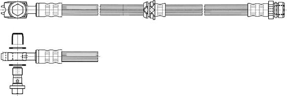 CEF 512441 - Гальмівний шланг autozip.com.ua