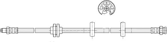 CEF 512447 - Гальмівний шланг autozip.com.ua