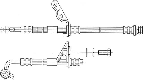 CEF 512471 - Гальмівний шланг autozip.com.ua