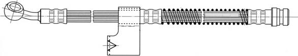 CEF 512477 - Гальмівний шланг autozip.com.ua