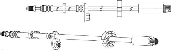 CEF 512807 - Гальмівний шланг autozip.com.ua