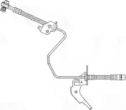 CEF 512281 - Гальмівний шланг autozip.com.ua