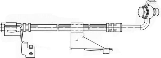 CEF 512270 - Гальмівний шланг autozip.com.ua