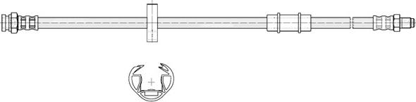 CEF 517056 - Гальмівний шланг autozip.com.ua